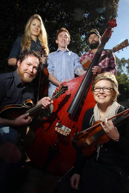 Beechworth bluegrass and old time music band Kissin' Cousins. Picture: MARK JESSER