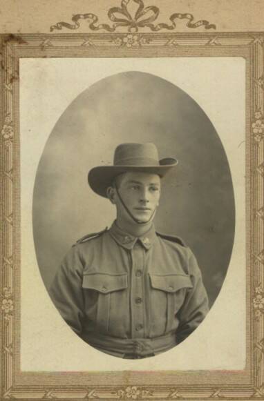 Ted Beasley, one of five brothers from Towamba, who enlisted for WWI.