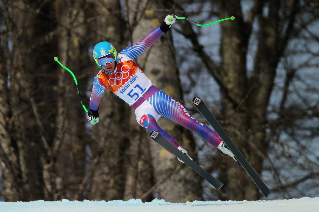 Adam Zampa of Slovakia skis during the Alpine Skiing Men's Super-G on day 9 of the Sochi 2014 Winter Olympics at Rosa Khutor Alpine Center on February 16, 2014 in Sochi, Russia. Photo: GETTY IMAGES