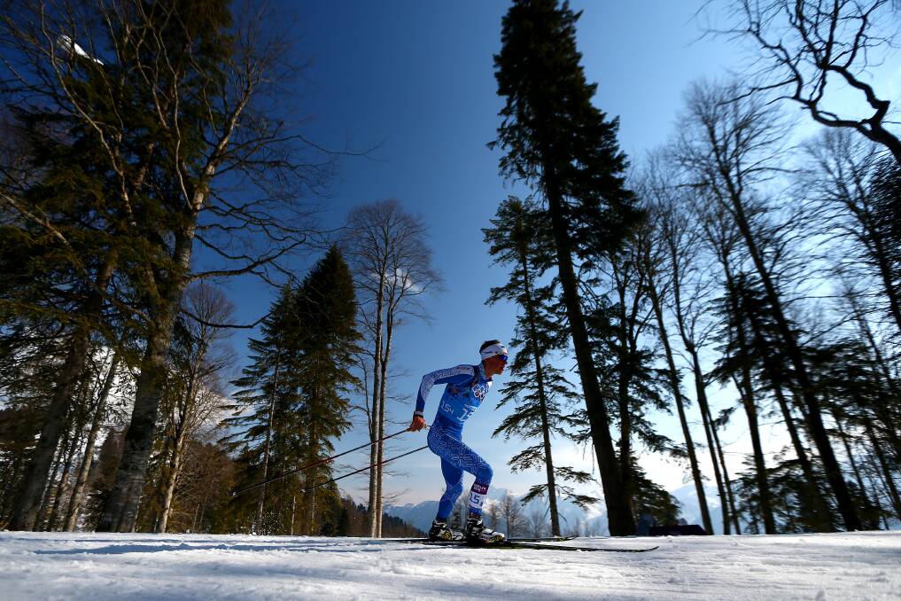Raido Rankel of Estonia competes on the fourth leg of the Cross Country Men's 4 x 10 km Relay during day nine of the Sochi 2014 Winter Olympics at Laura Cross-country Ski & Biathlon Center on February 16, 2014 in Sochi, Russia. Photo: GETTY IMAGES