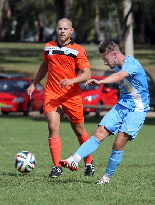 James Coutts in action in the round of 16 clash in the Dockerty Cup.