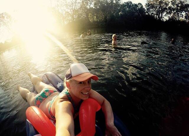 Our photo of the day comes from @shaazzz who posted this very apt pic just before Australia day with the caption of "Enjoying a sunset float down the Murray #doesntgetmuchbetter #murrayriver"