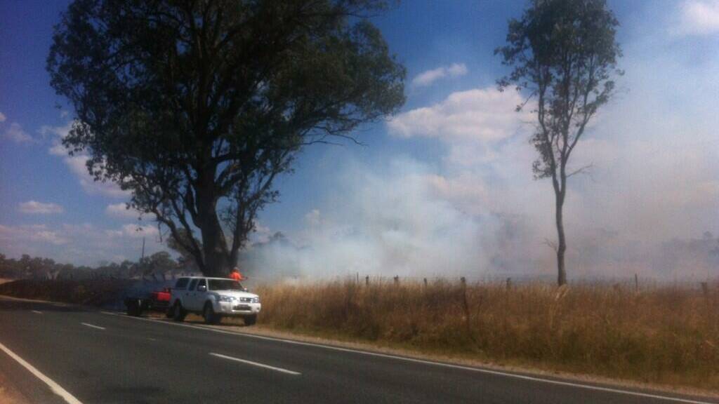 Ebden grass fires contained