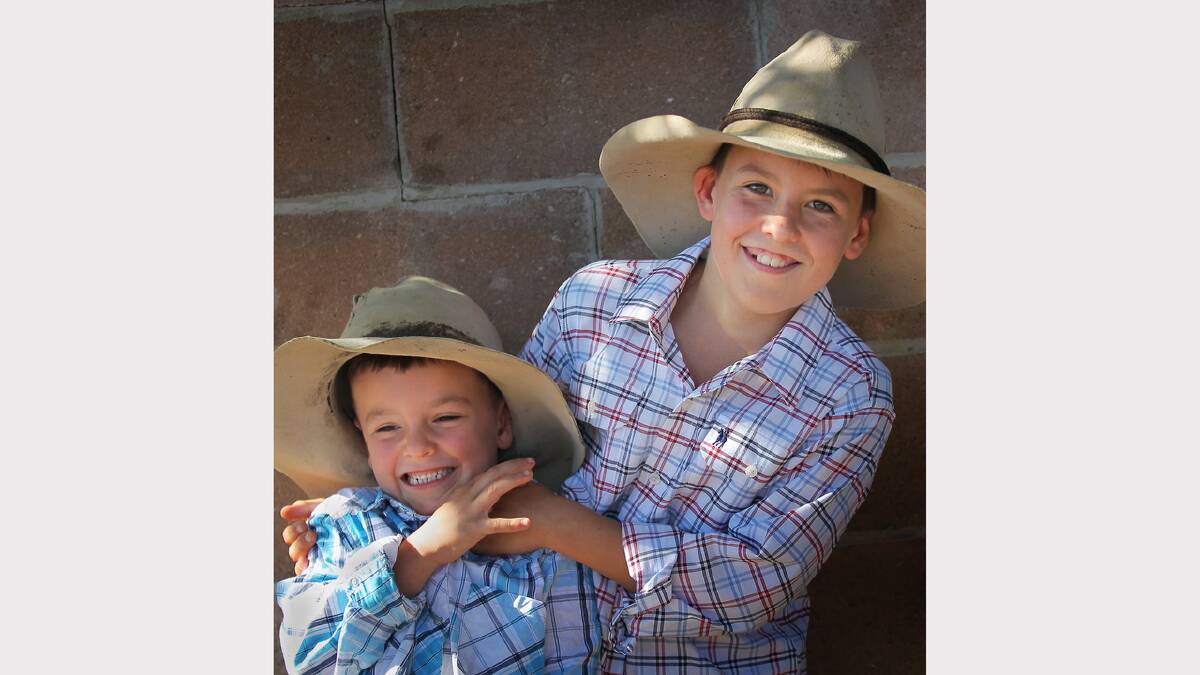 Scout, 5, and Hunter Nichols, 10, from Bairnsdale.