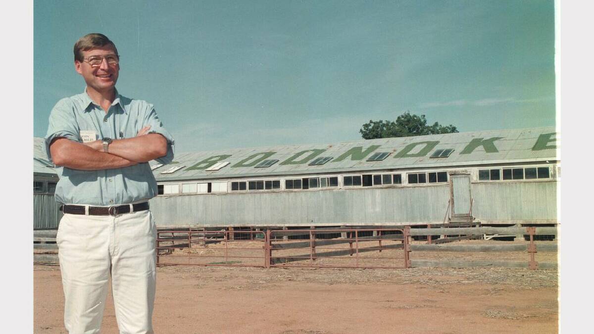 John Walsmley, director of Boonoke, outside the shearing shed. Picture: PETER BATSON