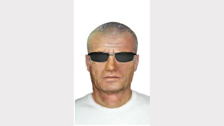 The identikit picture of the man wanted by police.