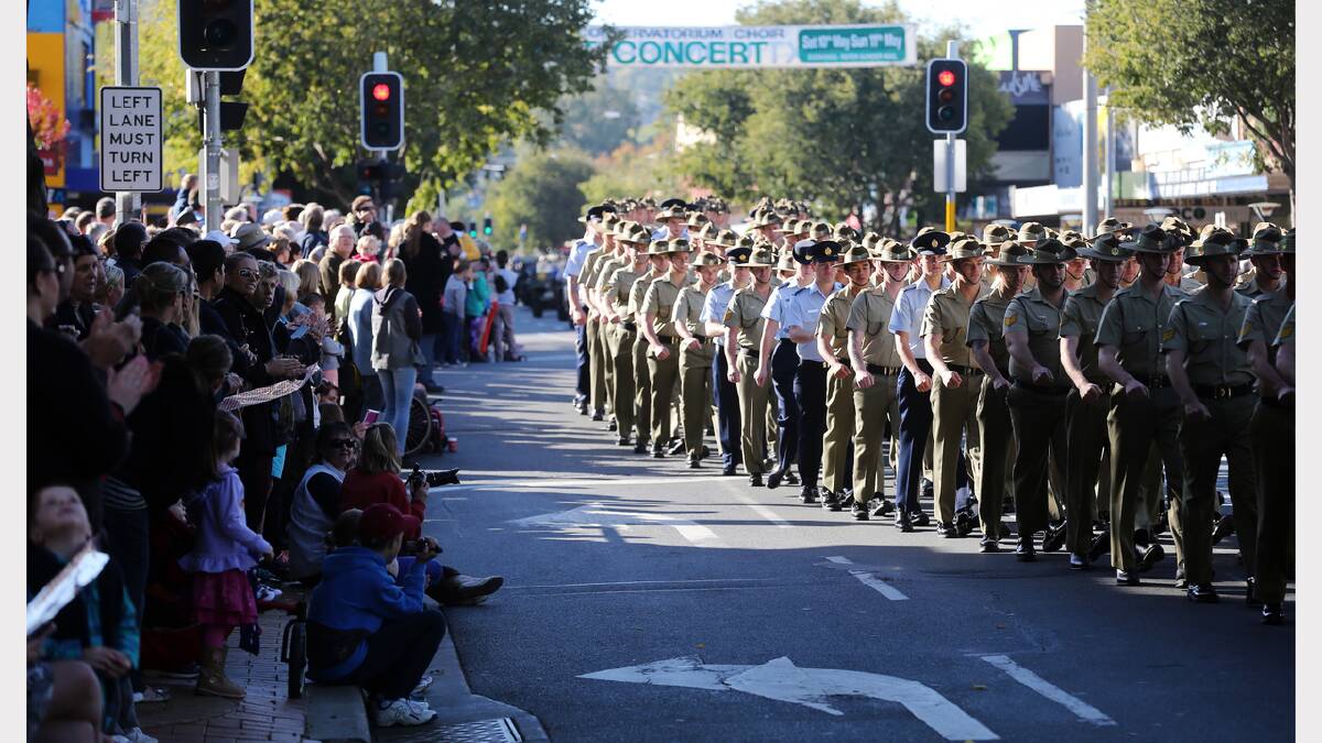 Dean St parade. Click or flick across to see more pictures from the Albury and Wodonga Anzac Day marches. Pictures: DAVID THORPE and JOHN RUSSELL