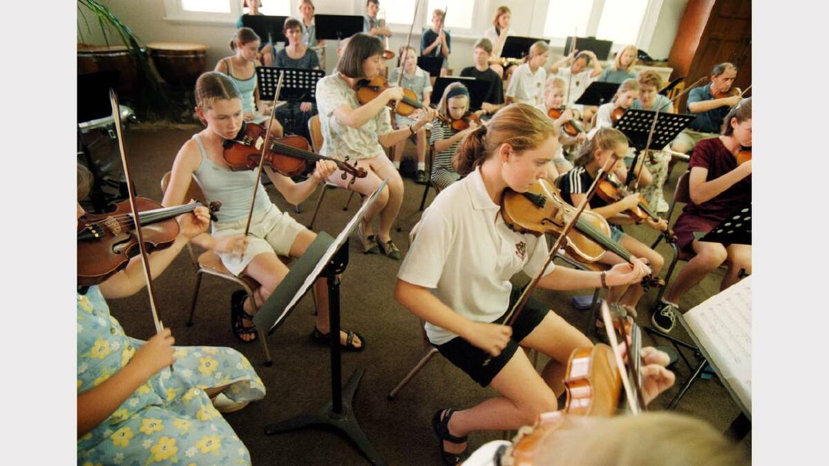 Murray Conservatorium Centre, Albury. Youth orchestra rehearses. Picture: PETER BATSON