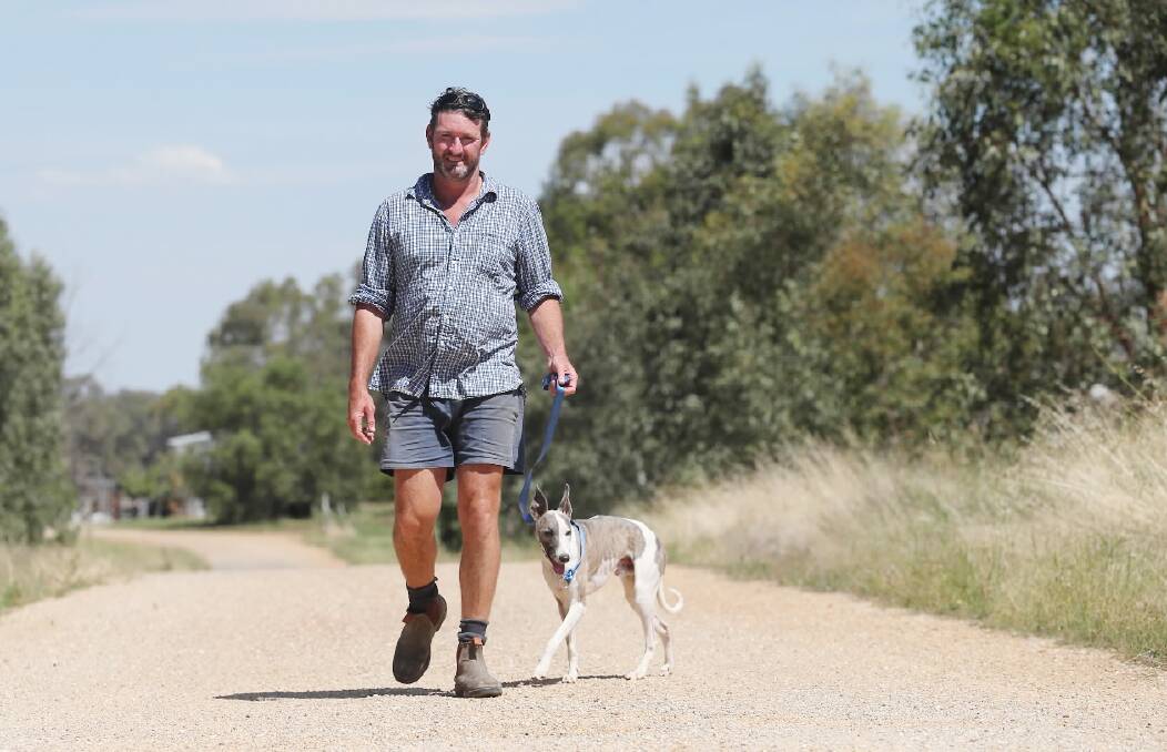 Farmer Greg Tallent has had to pay almost $600 to get his dog Hank back from the Albury pound. Picture: JOHN RUSSELL