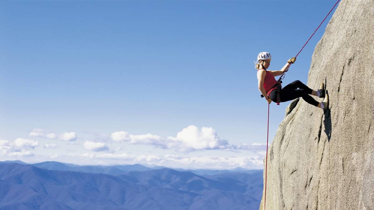 Apart from leisurely walks, there’s abseiling on Mount Buffalo where the more adventurous let their hair down.