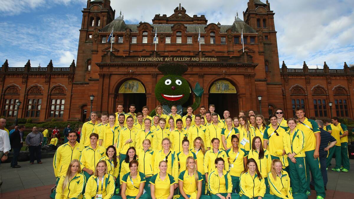 The Australian swim team for Glasgow 2014.
