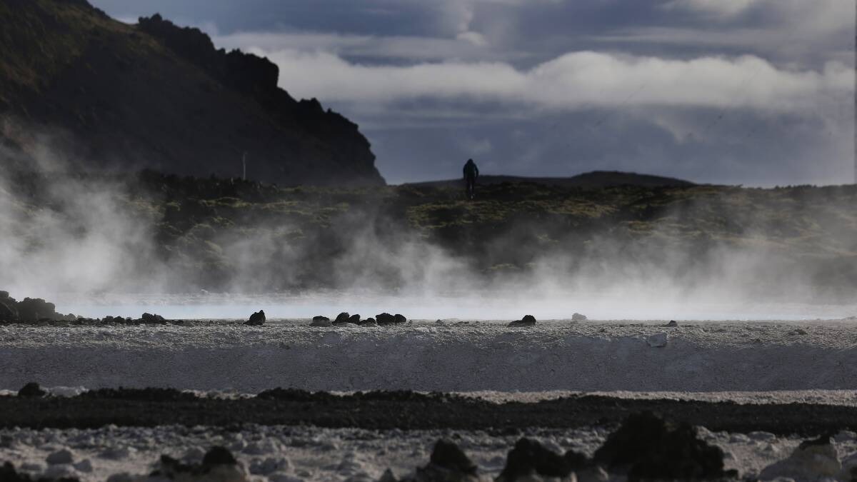 Mist moves around the surrounding geothermal waters at the Blue Lagoon close to the Icelandic capital on April 7, 2014 in Reykjavik, Iceland. Pic: Getty Images