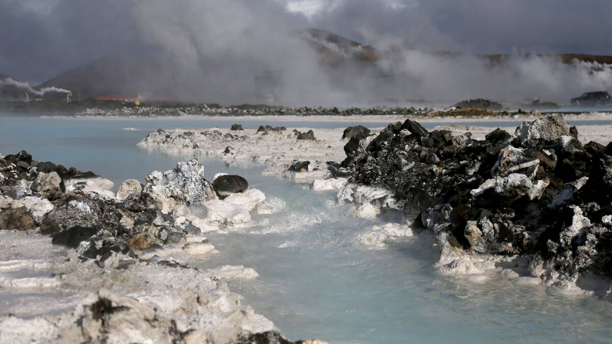 Mist moves around the surrounding geothermal waters at the Blue Lagoon close to the Icelandic capital on April 7, 2014 in Reykjavik, Iceland. Pic: Getty Images
