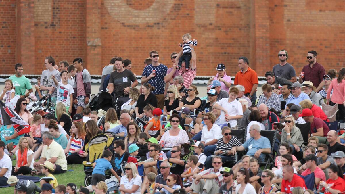 AFL: Spectators at Robertson Oval. Saturday's came is expected to provide an economic boost for the city of Wagga. Picture: Les Smith 