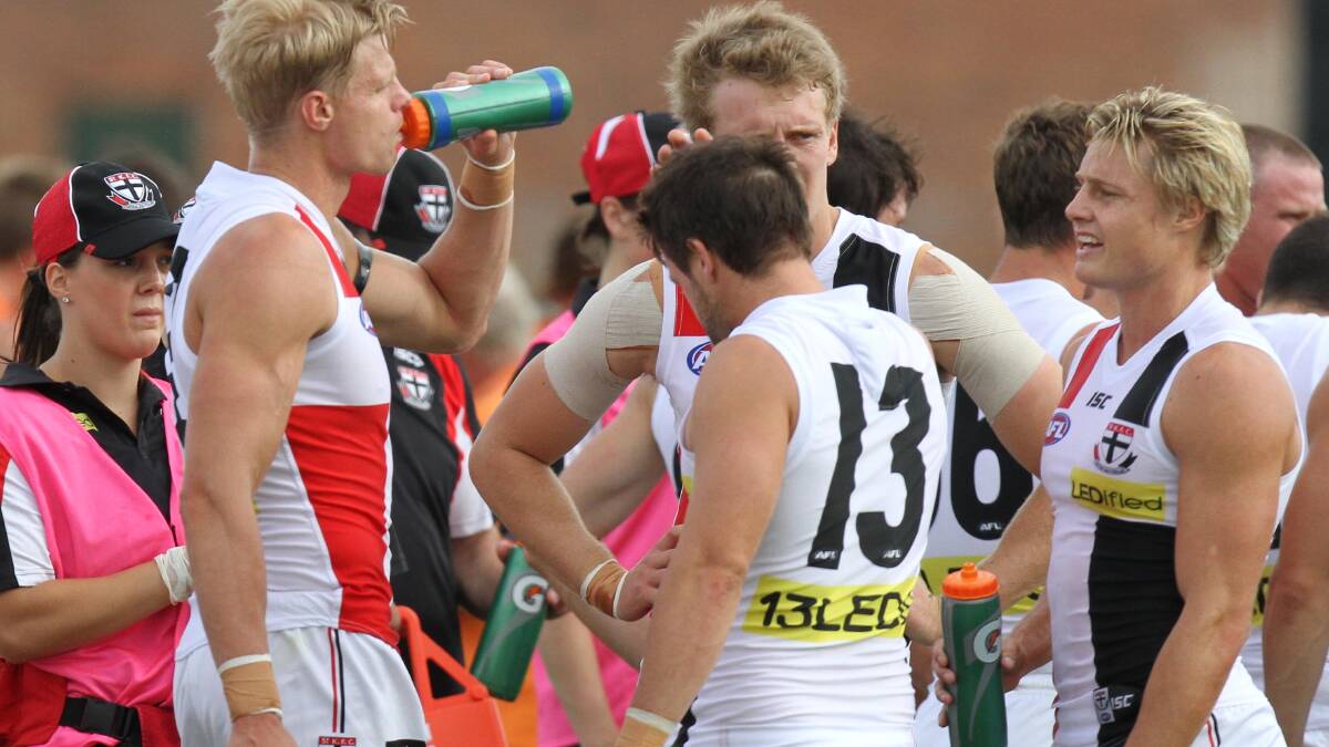AFL: St Kilda Saints are defeated by GWS Giants 139-71. Picture: Les Smith