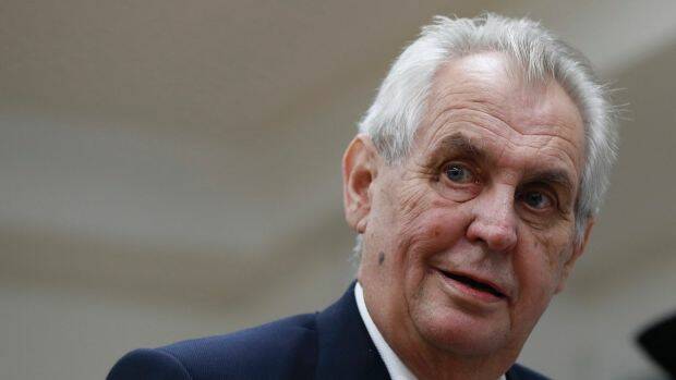 The current president, Milos Zeman, is an outspoken populist who has warned Czechs to arm themselves against a "super holocaust" carried out by Muslims. Photo: AP