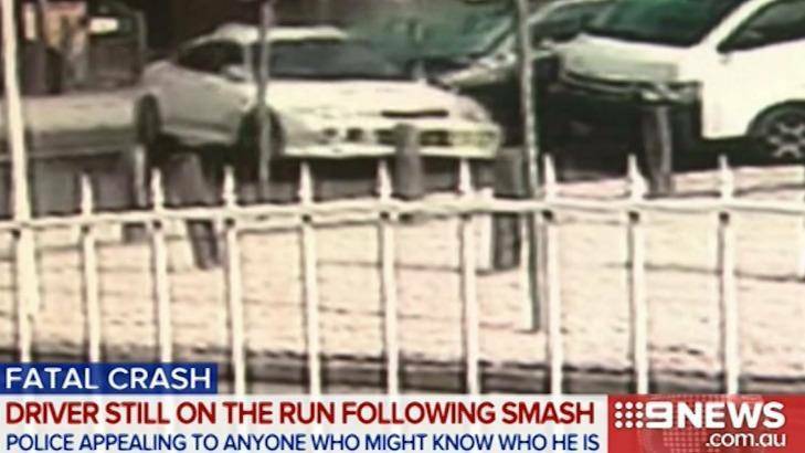 CCTV footage recorded the moment the two cars collided. Photo: Channel Nine