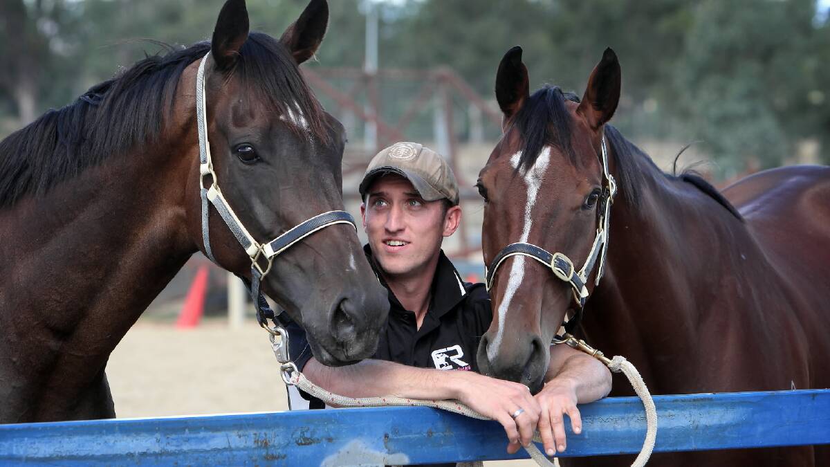 Nick Ryan with Niblick and Price of Glory. Picture: KYLIE ESLER