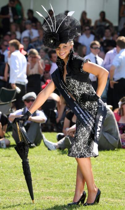 2010 - Lady of the Day winner Brittney McGlone, 20, from Canberra. Picture: KYLIE ESLER
