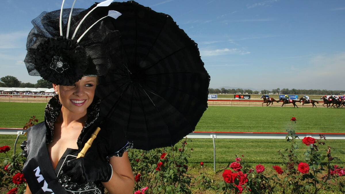 2010 - Lady of the Day winner Brittney McGlone, 20, from Canberra. Picture: KYLIE ESLER