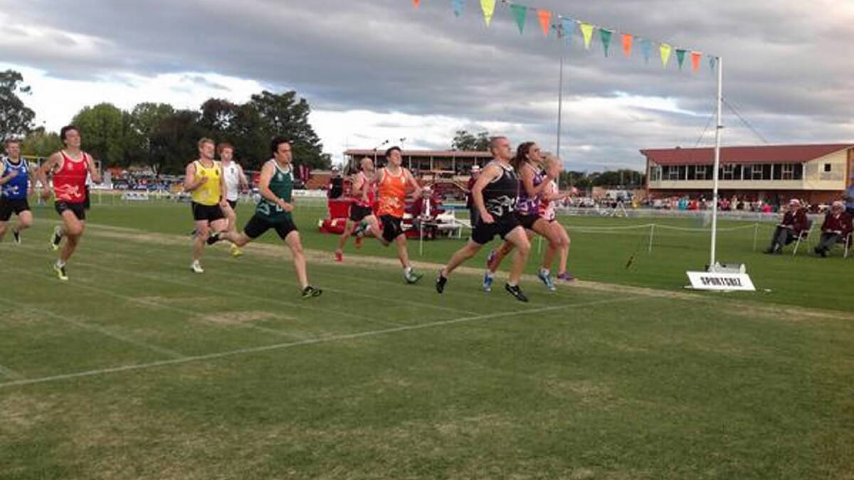 Carrick Gill-Vallance has won his first race - the 400m novice at the Stawell Gift. Picture:  SUPPLIED