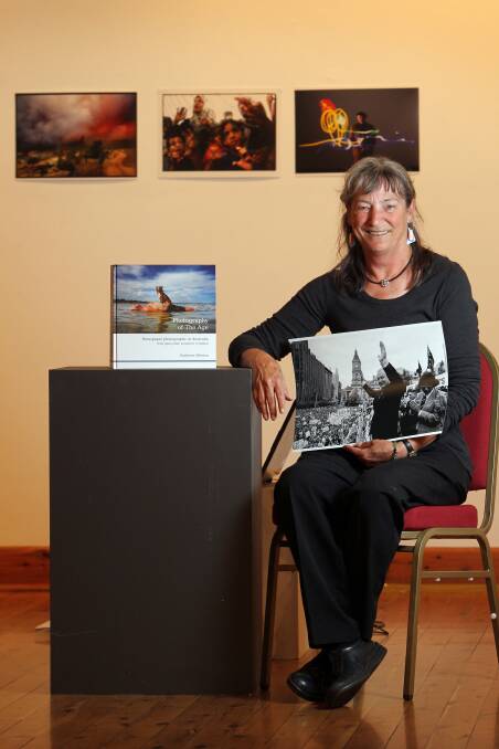Kathleen Whelan has written a book on the photography of The Age. She launched the book in Wangaratta at the gallery. Picture: MATTHEW SMITHWICK