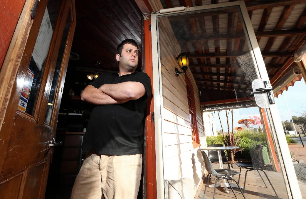 La Maison cafe owner Wassim Saliba is getting desperate after yet another break-in. Picture: JOHN RUSSELL