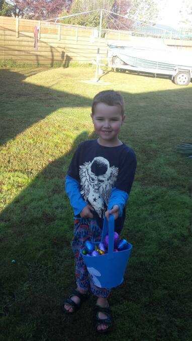 The kids out on an Easter egg hunt! - NATASHA MILBURN (email)