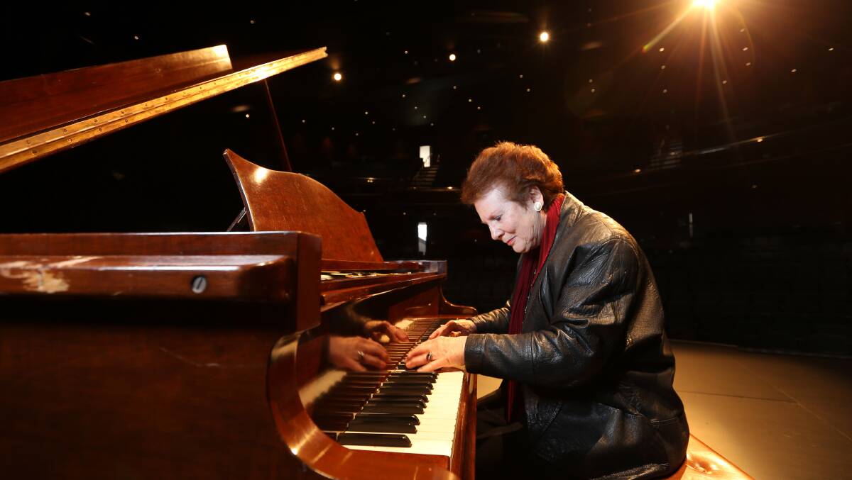 Glennis Carter performed at the opening of the Albury Entertainment Centre 50 years ago and will play the piano at the celebrations of the Centre's 50th anniversary. Picture: MATTHEW SMITHWICK