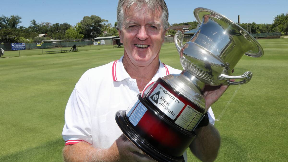 Phil Shanahan with the Margaret Court Cup last year.