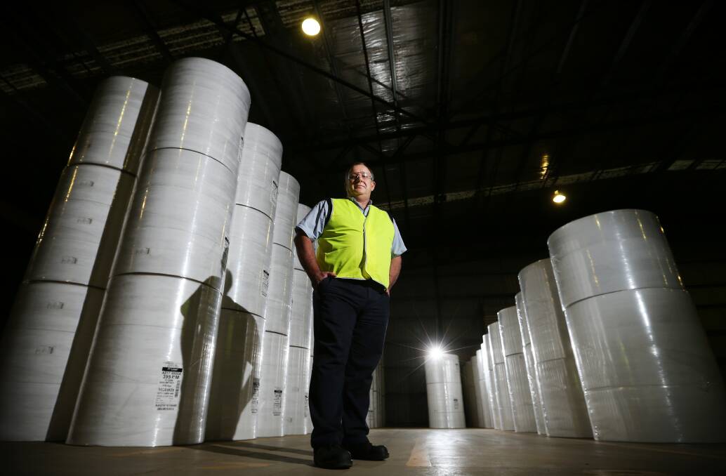 Kimberly-Clark Australia Albury mill manager Graham Rodda says it has been a tough week as the plant officially closed its doors yesterday. Picture: JOHN RUSSELL