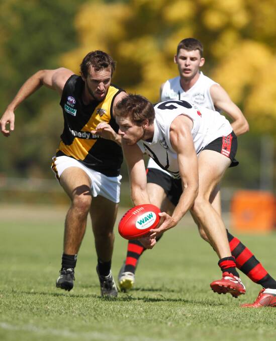 Peter Hancock in action for the Spiders. Picture: BEN EYLES
