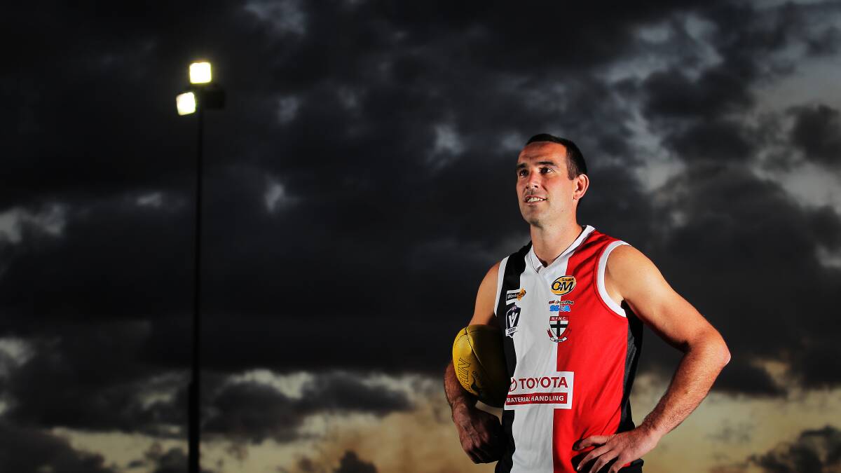Scott Lucas will play with Myrtleford this weekend. Pictures: DYLAN ROBINSON