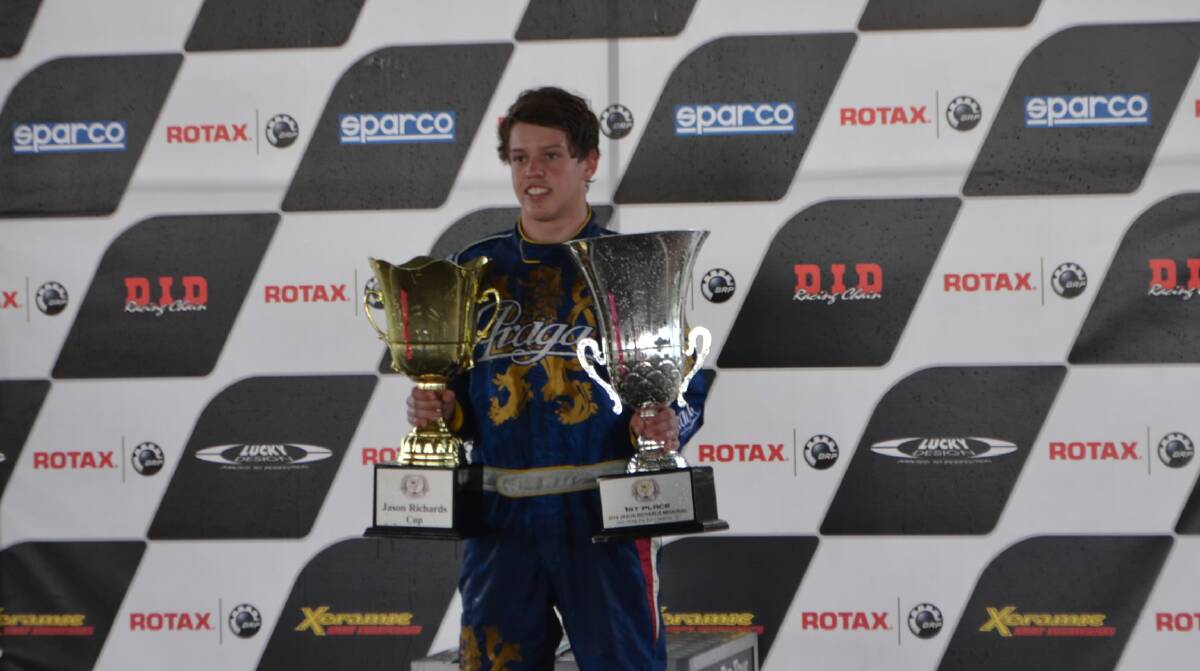 Jordon Boys had a weekend to remember at Geelong winning the Jason Richards Memorial Cup in two great days of racing. Picture: SUPPLIED
