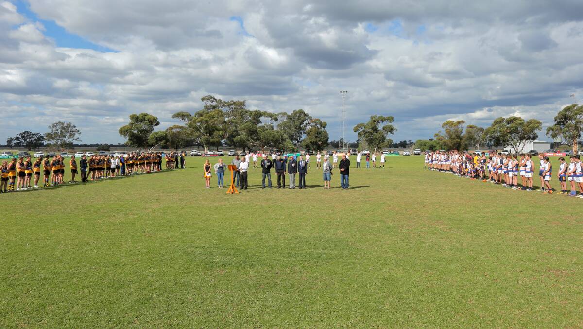 All players observed a minute's silence before the match for ANZAC Day.