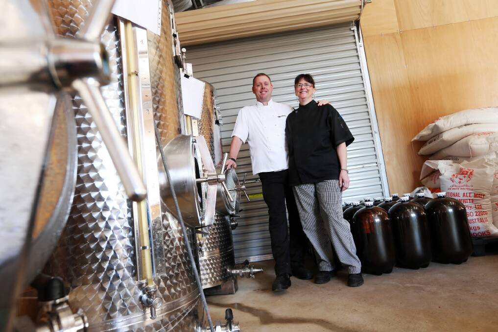 Gavin Swalwell and Fiona Myers and their new Rutherglen Brewery operation. Pictures: JOHN RUSSELL

