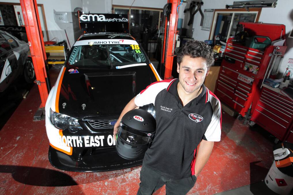 Albury driver Matt Chahda is preparing for the Australian V8 Touring Car series at Winton. Picture: DAVID THORPE