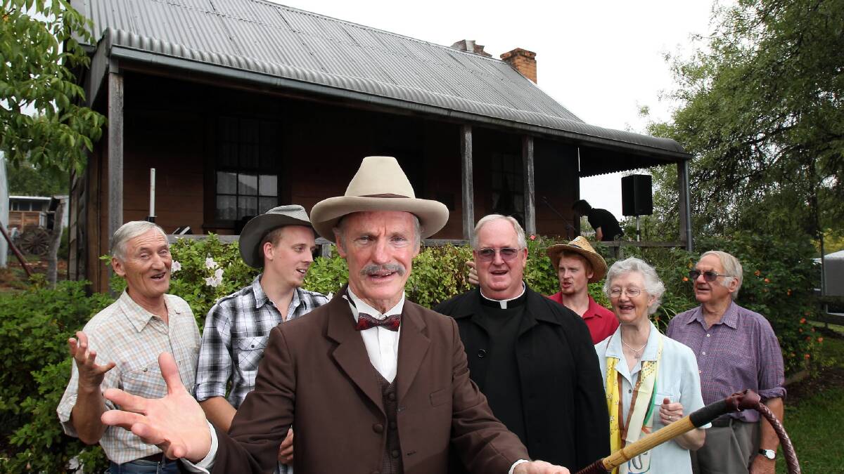 The Jack Riley Memorial Service included actors Stewart Ross (who played the Bringenbrong Man), Tom Saunders (who played Joe Byrne), Geoffrey Graham in character as Banjo Paterson, Father Brian Carey (who played Father Patrick Hartigan), Tim Weeden (as the Jingellic Man), Sister Pat George (as herself) and John Whitehead (as the Khancoban Man).