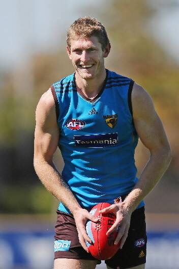 Ben McEvoy during training with the Hawks. Picture: GETTY IMAGES