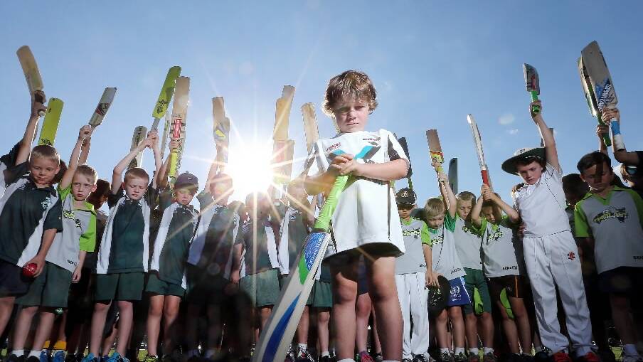 Kids remember cricket hero Phillip Hughes