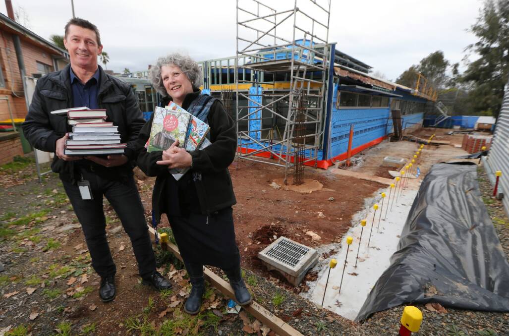 David Koren and Wendy Kerr at the library site. Picture: JOHN RUSSELL