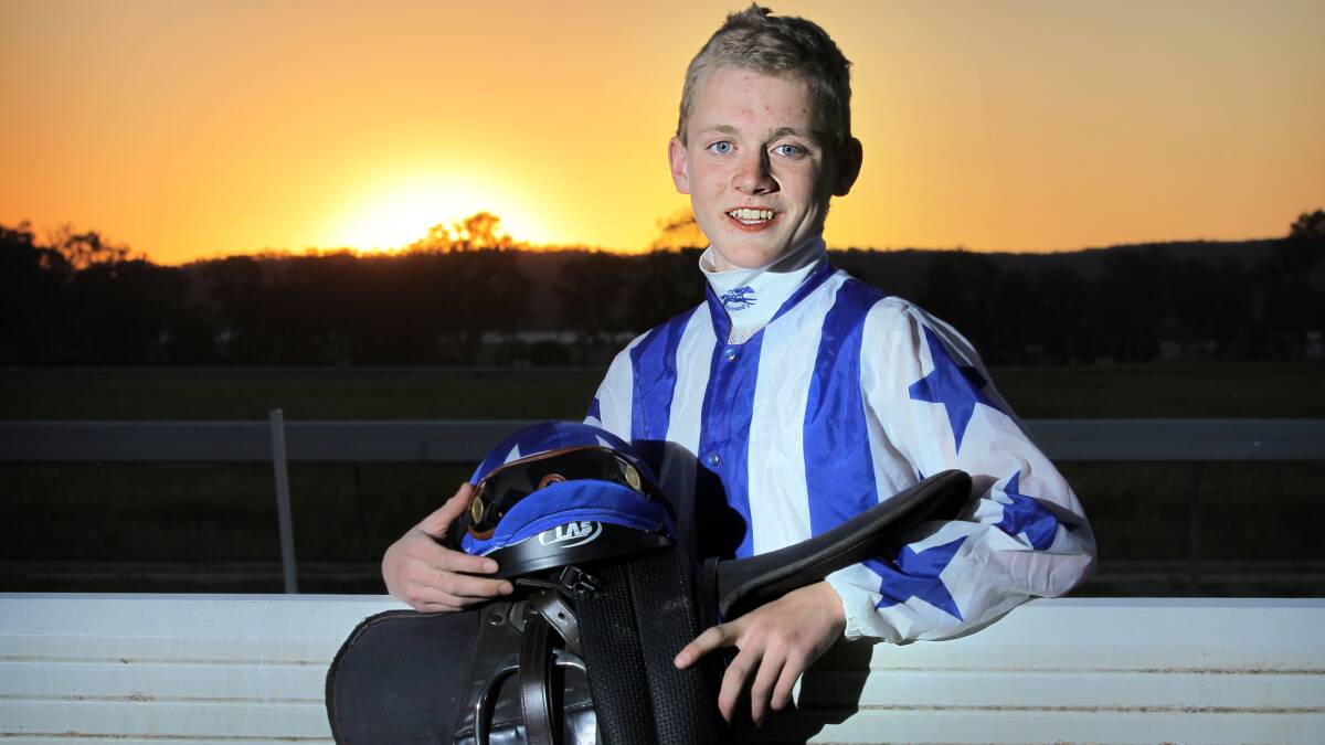 Brodie Loy has made his mark on the local horseracing circuit after become a jockey just recently. Picture: TARA GOONAN