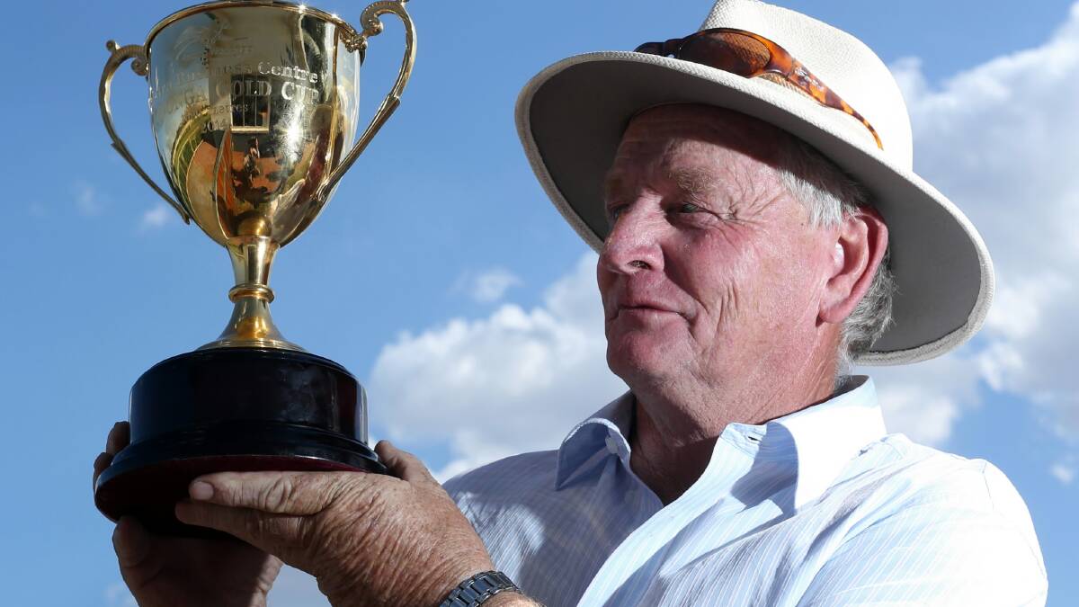 Brian Cox was honoured to win the Wodonga Cup this year in honour of father and mentor, Ollie. Picture: MATTHEW SMITHWICK