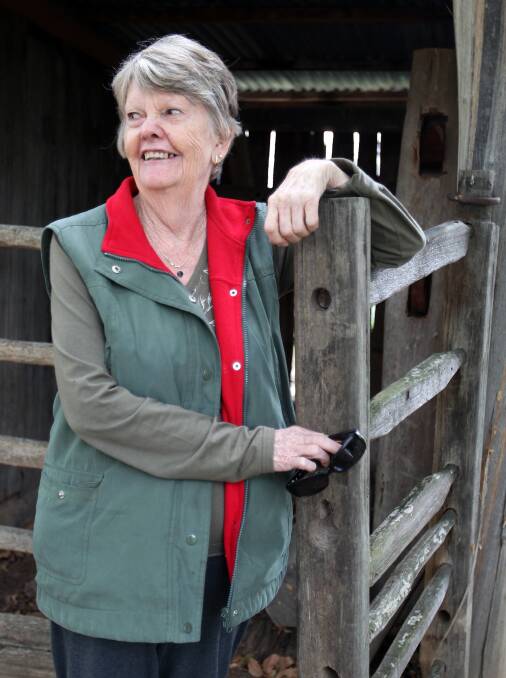 Shirley Vains from Russell Island, QLD, at the Man from Snowy River museum. 