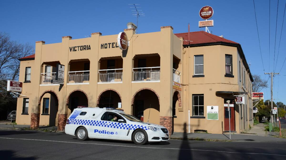 The Victoria Hotel at Benalla where a hydroponic set-up was found. Picture: LIBBY PRICE