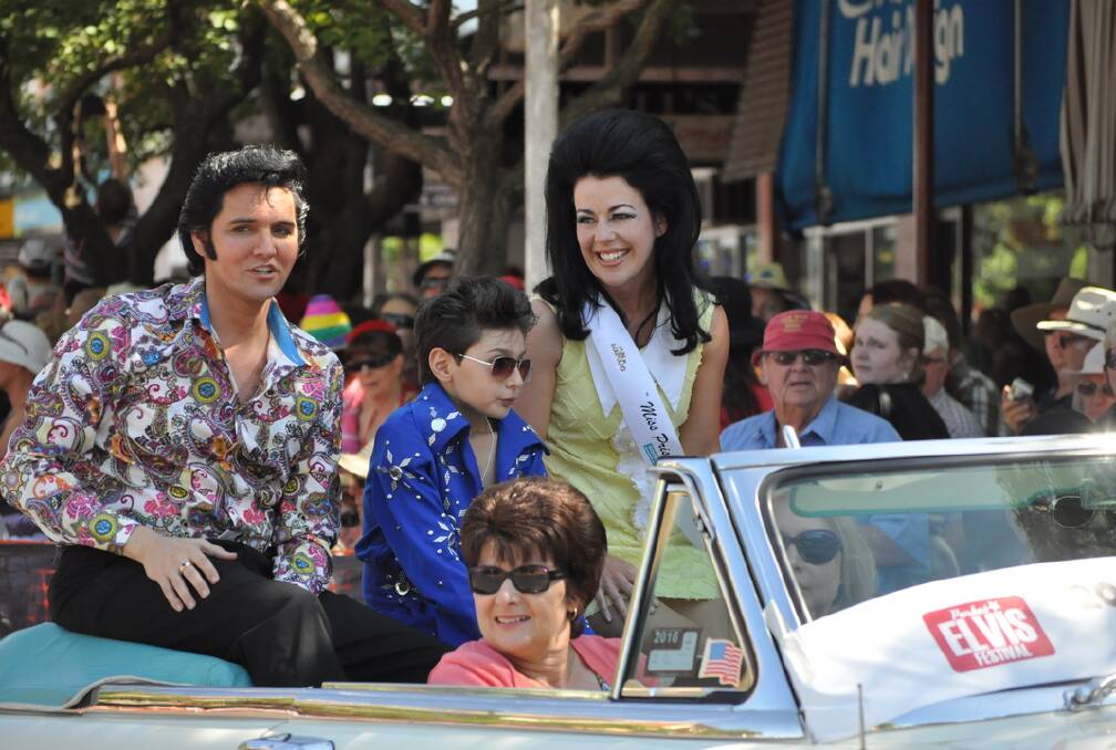 A huge crowd turned up to watch the 2016 Annual Elvis Festival Street Parade
