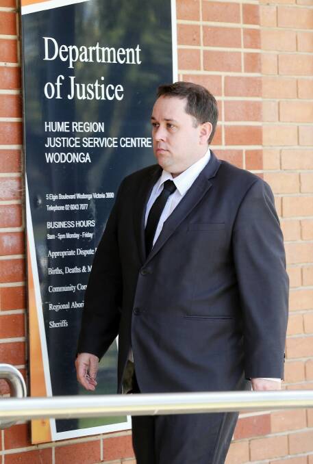 Adam Wynne-Jenkins arriving at court