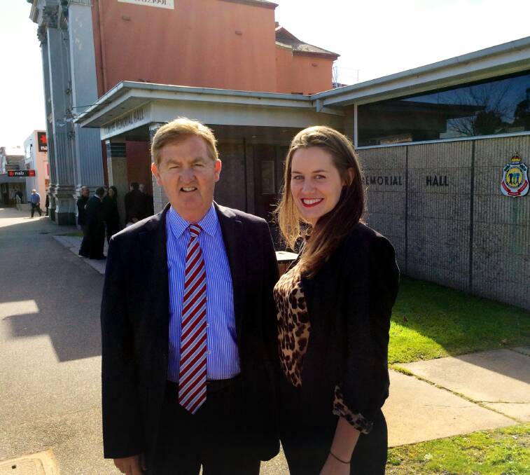 Nationals' leader Peter Ryan with the Nationals' Euroa candidate Steph Ryan.