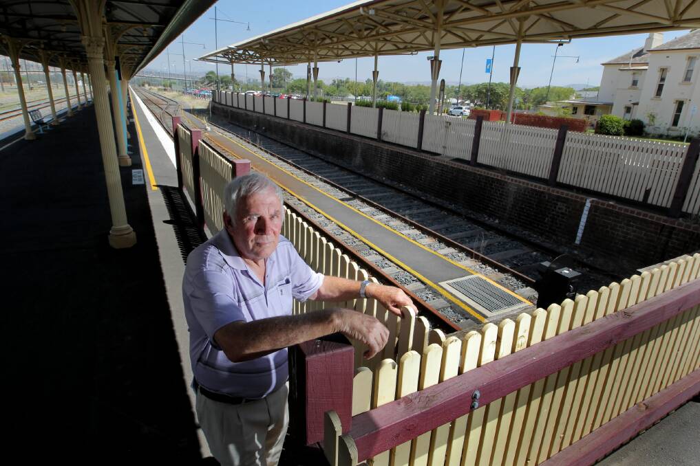 Wodonga V/Line rail campaigner Bill Traill. Picture: DAVID THORPE