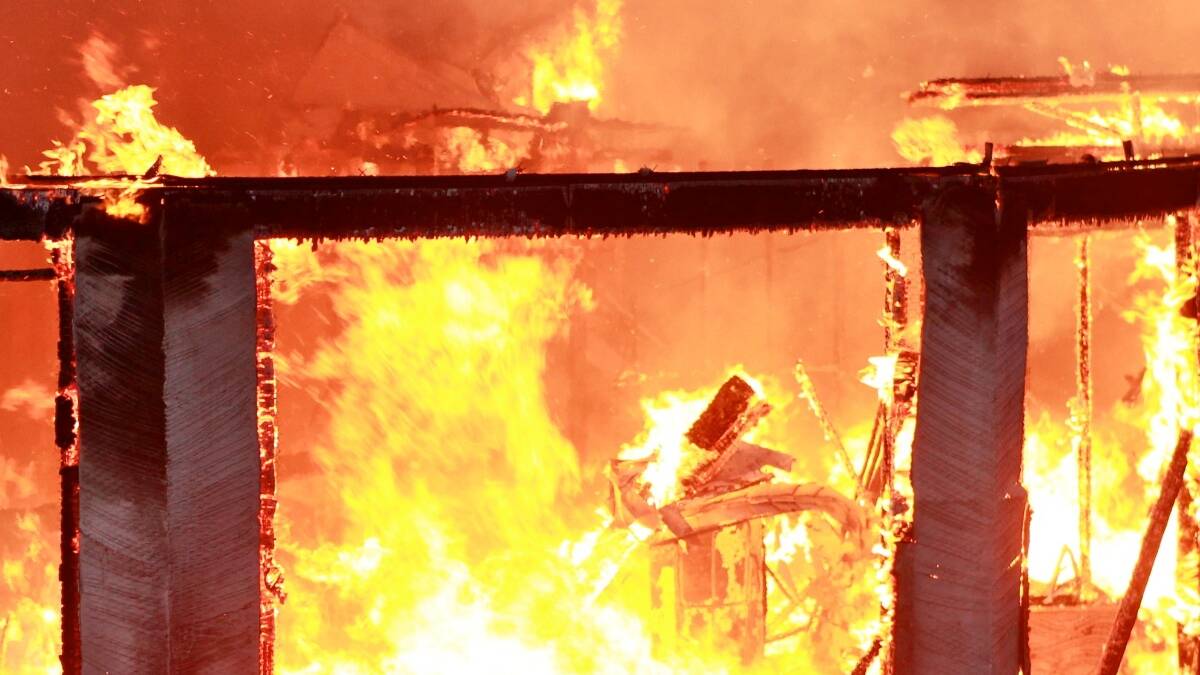 Fire destroys backyard shed in Lavington